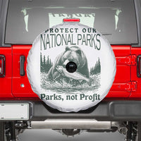 Protect Our National Parks Spare Tire Cover Parks Not Profits Retro Bear Nature Graphic