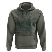 Protect Our National Parks Hoodie Parks Not Profits Retro Bear Nature Graphic