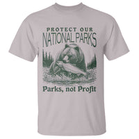 Protect Our National Parks T Shirt Parks Not Profits Retro Bear Nature Graphic