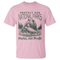 Protect Our National Parks T Shirt Parks Not Profits Retro Bear Nature Graphic
