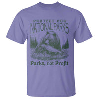 Protect Our National Parks T Shirt Parks Not Profits Retro Bear Nature Graphic
