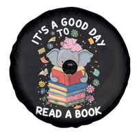 Its A Good Day To Read Book Spare Tire Cover Cute Elephant Reading Across America