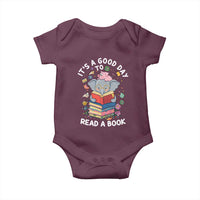 Its A Good Day To Read Book Baby Onesie Cute Elephant Reading Across America