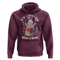 Its A Good Day To Read Book Hoodie Cute Elephant Reading Across America