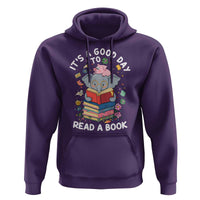 Its A Good Day To Read Book Hoodie Cute Elephant Reading Across America