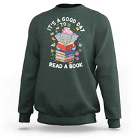 Its A Good Day To Read Book Sweatshirt Cute Elephant Reading Across America