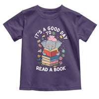Its A Good Day To Read Book Toddler T Shirt Cute Elephant Reading Across America