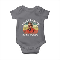 Cesar Chavez Baby Onesie Si Se Puede Mexican Hispanic Heritage Month Vintage