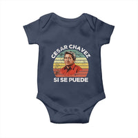 Cesar Chavez Baby Onesie Si Se Puede Mexican Hispanic Heritage Month Vintage