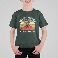Cesar Chavez T Shirt For Kid Si Se Puede Mexican Hispanic Heritage Month Vintage