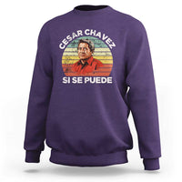 Cesar Chavez Sweatshirt Si Se Puede Mexican Hispanic Heritage Month Vintage