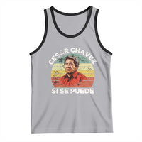 Cesar Chavez Tank Top Si Se Puede Mexican Hispanic Heritage Month Vintage