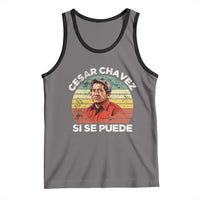 Cesar Chavez Tank Top Si Se Puede Mexican Hispanic Heritage Month Vintage
