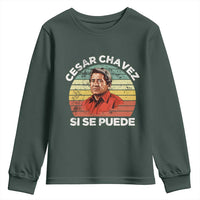 Cesar Chavez Youth Sweatshirt Si Se Puede Mexican Hispanic Heritage Month Vintage