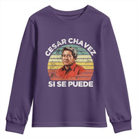 Cesar Chavez Youth Sweatshirt Si Se Puede Mexican Hispanic Heritage Month Vintage