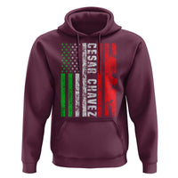 Cesar Chavez Hoodie American Mexican Flag Patriotic Mexico Distressed