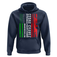 Cesar Chavez Hoodie American Mexican Flag Patriotic Mexico Distressed