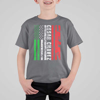 Cesar Chavez T Shirt For Kid American Mexican Flag Patriotic Mexico Distressed