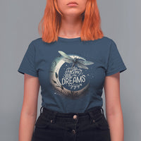 Dragonfly T Shirt For Women Follow Your Dream Moon Child Dragonfly Dreamer Inspirational Shirt for Women, Dragonfly T-shirt, Dragonfly Gift, Insect Lover Shirt, Spiritual Shirt - Wonder Print Shop