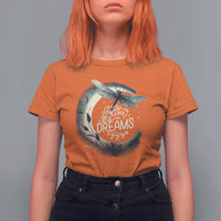 Dragonfly T Shirt For Women Follow Your Dream Moon Child Dragonfly Dreamer Inspirational Shirt for Women, Dragonfly T-shirt, Dragonfly Gift, Insect Lover Shirt, Spiritual Shirt - Wonder Print Shop
