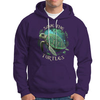 Earth Day Hoodie Save The Turtles Ocean Day Crisis Environmental Activism - Wonder Print Shop