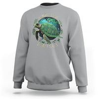Earth Day Sweatshirt Save The Turtles Ocean Day Crisis Environmental Activism - Wonder Print Shop