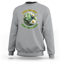 Earth Day Sweatshirt Save The Bees Save The Planet Raise Environmental Awareness Go Green Go Planet - Wonder Print Shop
