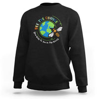 Earth Day Sweatshirt Bee The Change You Wish To See In The World Save The Bees Environmental Awareness - Wonder Print Shop