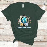 Earth Day T Shirt Wildlife Save Our Home Animals Raise Environmental Awareness - Wonder Print Shop