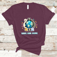 Earth Day T Shirt Wildlife Save Our Home Animals Raise Environmental Awareness - Wonder Print Shop