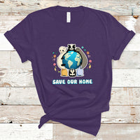 Earth Day T Shirt Wildlife Save Our Home Animals Raise Environmental Awareness - Wonder Print Shop