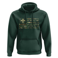 Scout Law Values Hoodie American Camo Flag Retro Vintage