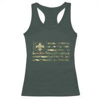 Scout Law Values Racerback Tank Top American Camo Flag Retro Vintage