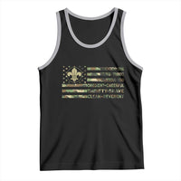 Scout Law Values Tank Top American Camo Flag Retro Vintage