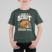 Funny Scout T Shirt For Kid Being A Scout Is Not A Hobby Survival Skill Adventure