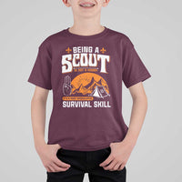 Funny Scout T Shirt For Kid Being A Scout Is Not A Hobby Survival Skill Adventure