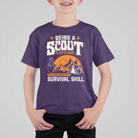 Funny Scout T Shirt For Kid Being A Scout Is Not A Hobby Survival Skill Adventure