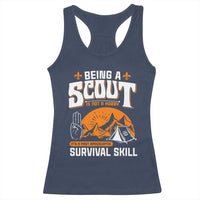 Funny Scout Racerback Tank Top Being A Scout Is Not A Hobby Survival Skill Adventure