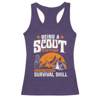 Funny Scout Racerback Tank Top Being A Scout Is Not A Hobby Survival Skill Adventure