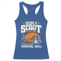 Funny Scout Racerback Tank Top Being A Scout Is Not A Hobby Survival Skill Adventure