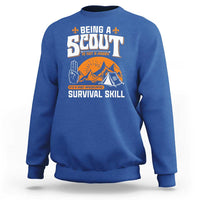 Funny Scout Sweatshirt Being A Scout Is Not A Hobby Survival Skill Adventure
