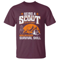 Funny Scout T Shirt Being A Scout Is Not A Hobby Survival Skill Adventure