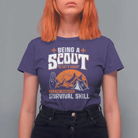 Funny Scout T Shirt For Women Being A Scout Is Not A Hobby Survival Skill Adventure