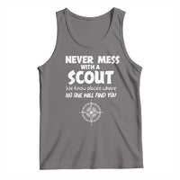 Funny Scout Tank Top Never Mess With A Scout Compass