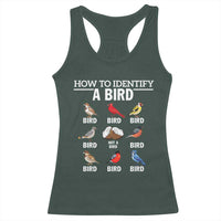 Funny Bird Watching Racerback Tank Top How To Identify A Bird