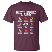 Funny Bird Watching T Shirt How To Identify A Bird
