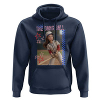 Hit The Dang Ball Funny Doll Baseball Graphic Hoodie Sassy Sports Fan Gift