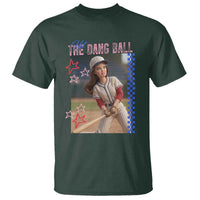 Hit The Dang Ball Funny Doll Baseball Graphic T Shirt Sassy Sports Fan Gift