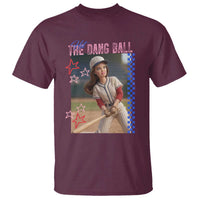 Hit The Dang Ball Funny Doll Baseball Graphic T Shirt Sassy Sports Fan Gift