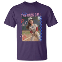 Hit The Dang Ball Funny Doll Baseball Graphic T Shirt Sassy Sports Fan Gift